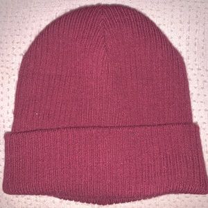 Burgundy unisex beanie